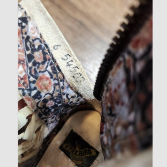 Freebird by Steven Lazor Leather Cutout Lattice Zip Ankle Booties - Picture 8 of 16